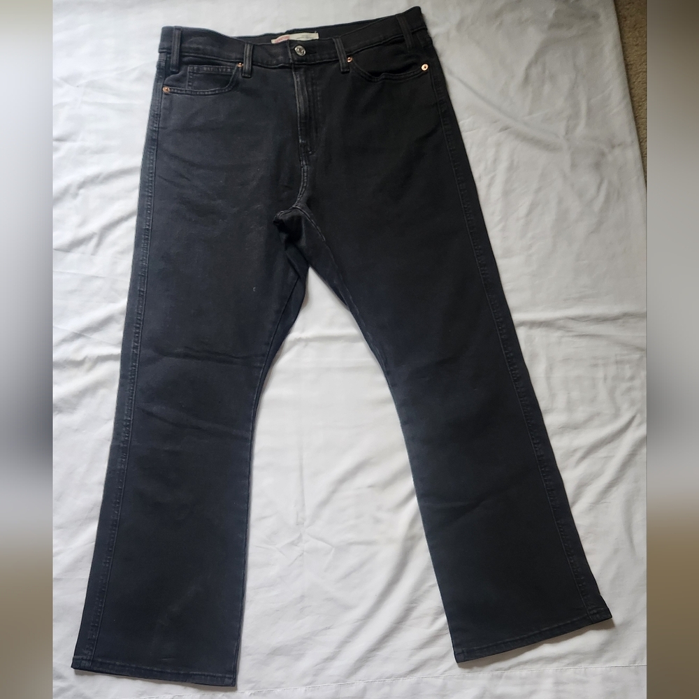 Levi Strauss Signature Heritage High Rise Kick Boot Women’s Black Jeans Size 34